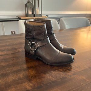 FRYE Phillip Harness Short Women's Taupe Brown Booties - Size 7